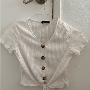 white button top